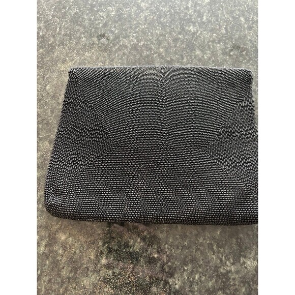 La Regale Beaded Black Clutch - Picture 2 of 8